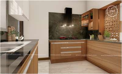 Lighting, Kitchen, Storage Designs by Interior Designer OSO   Home Interiors , Ernakulam | Kolo