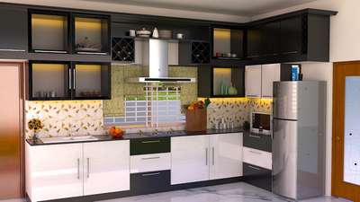 Kitchen, Lighting, Storage Designs by Interior Designer JIBIN VG, Ernakulam | Kolo