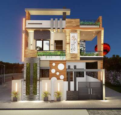 Exterior Designs by Civil Engineer S👷 R 👷, Dewas | Kolo