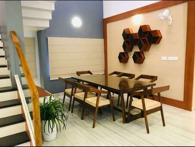 Furniture, Table, Lighting, Staircase, Dining Designs by Interior Designer Mohammed Basheer , Kasaragod | Kolo