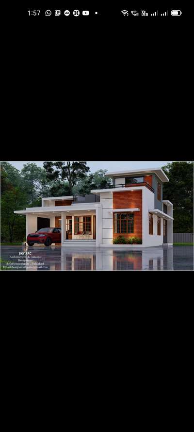 Exterior Designs by Contractor Nadha Construction, Thiruvananthapuram | Kolo