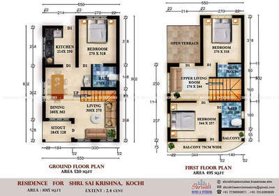 Plans Designs by Contractor Asha Punnakkayil, Ernakulam | Kolo