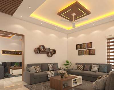 Lighting, Living, Furniture, Ceiling, Storage, Table Designs by Interior Designer SARATH S, Kottayam | Kolo