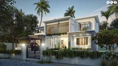 Exterior, Lighting Designs by Architect tilted  north architects, Kannur | Kolo