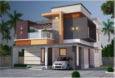 Exterior, Lighting Designs by Civil Engineer Jithu Chandran, Palakkad | Kolo
