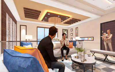Ceiling, Furniture, Lighting, Living, Table Designs by 3D & CAD Gaurav Nagarwal, Jaipur | Kolo