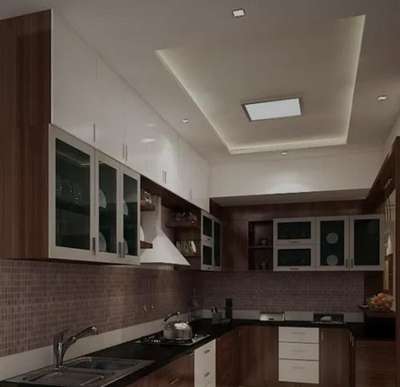 Ceiling, Kitchen, Storage Designs by Interior Designer Bineesh 12, Malappuram | Kolo