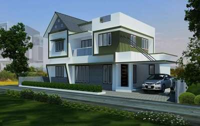 Exterior Designs by Contractor Thomas Mathew, Pathanamthitta | Kolo