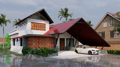 Exterior Designs by Architect Anas paatali, Palakkad | Kolo