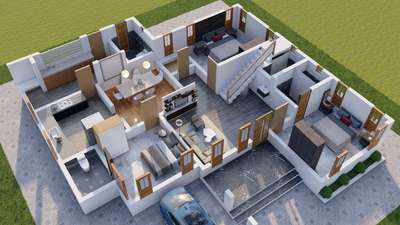 Plans Designs by 3D & CAD Favaz Fawa, Kannur | Kolo