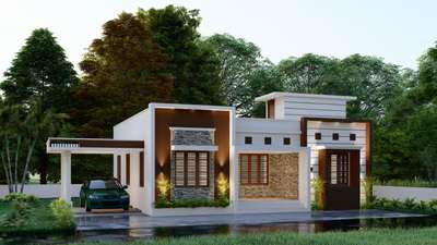 Exterior Designs by Civil Engineer AAMI HOMES , Thiruvananthapuram | Kolo