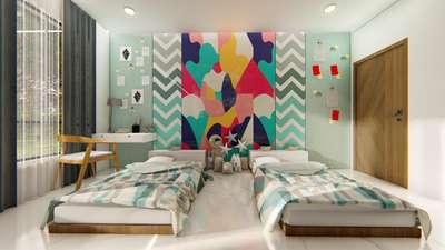 Bedroom, Furniture, Storage, Wall, Door Designs by Painting Works Jamal Afroz, Delhi | Kolo