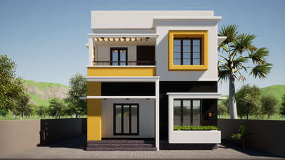 Exterior Designs by Civil Engineer Sreehari S Nair, Thiruvananthapuram | Kolo