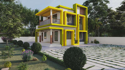 Exterior Designs by 3D & CAD Arun Sp, Alappuzha | Kolo