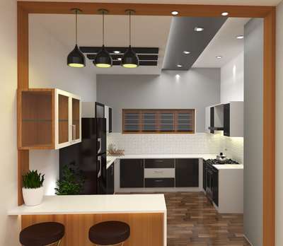 Ceiling, Kitchen, Lighting, Storage, Furniture Designs by Civil Engineer JGC The Complete   Building Solution, Kottayam | Kolo