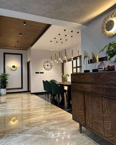 Dining, Furniture, Storage, Table, Lighting Designs by Architect Ansar Manjeri, Malappuram | Kolo