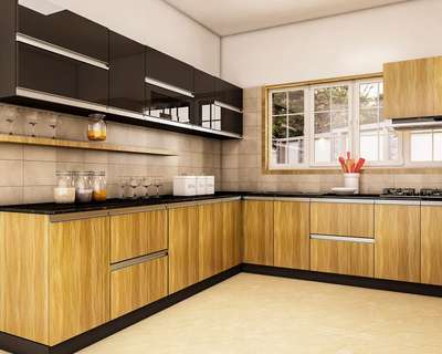 Kitchen, Storage Designs by Interior Designer Ajith P, Wayanad | Kolo