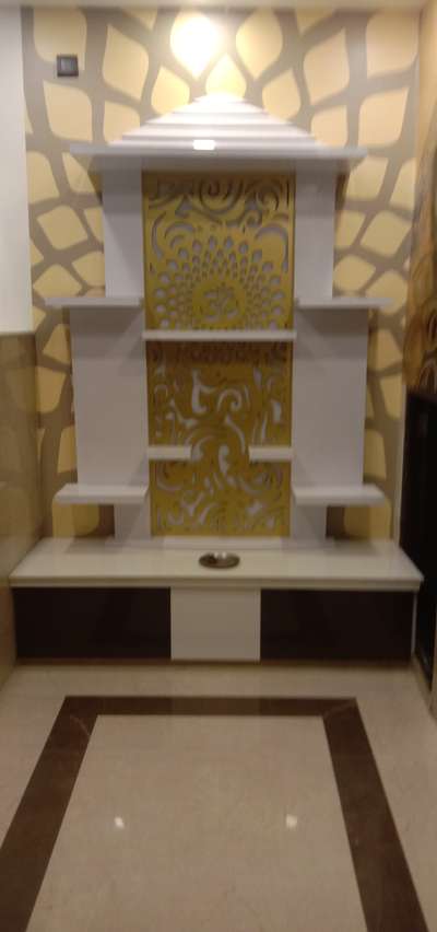 Prayer Room, Storage Designs by Home Owner Irshad Saifi, Ghaziabad | Kolo