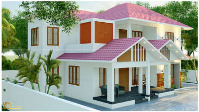 Exterior Designs by Civil Engineer Tojin John Mathew, Kottayam | Kolo