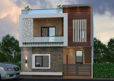 Exterior, Lighting Designs by Architect Er Pushkar Dangi, Indore | Kolo