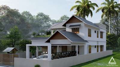 Exterior Designs by Contractor Nobin mathew, Kottayam | Kolo