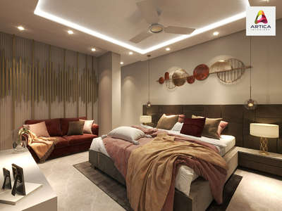 Ceiling, Lighting, Furniture, Storage, Bedroom Designs by Interior Designer Jaspreet Arora, Delhi | Kolo