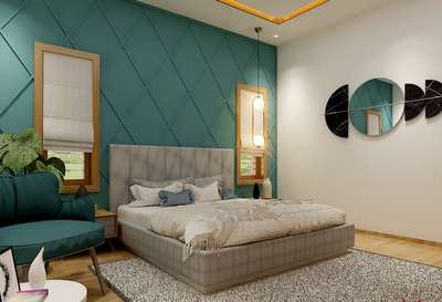 Furniture, Bedroom, Lighting, Storage Designs by Interior Designer Abhishek Nambiar , Kannur | Kolo