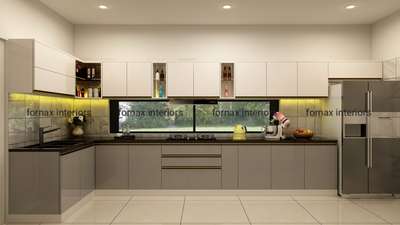 Kitchen, Storage Designs by Interior Designer Fornax  Interiors, Thiruvananthapuram | Kolo