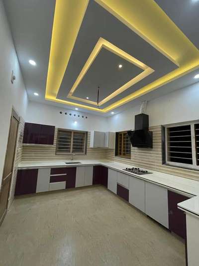 Ceiling, Lighting, Storage, Kitchen, Flooring Designs by Carpenter 🙏 फॉलो करो दिल्ली कारपेंटर को , Delhi | Kolo
