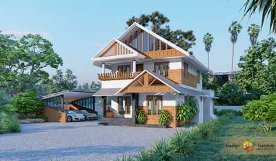 Exterior Designs by Contractor Design Creativo, Ernakulam | Kolo