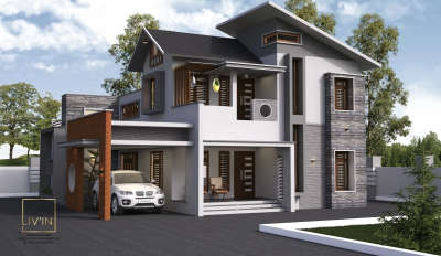 Exterior Designs by Interior Designer LIVIN interior and exterior , Malappuram | Kolo