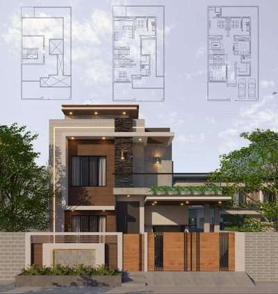 Exterior, Plans Designs by Architect MRK STRUCTURAL  CONSULTANT , Jaipur | Kolo