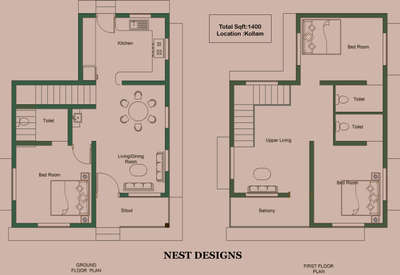 Plans Designs by Civil Engineer Anu S Krishnan, Kollam | Kolo