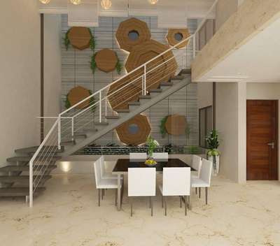 Furniture, Dining, Staircase, Table Designs by Architect Yash Garg, Gurugram | Kolo