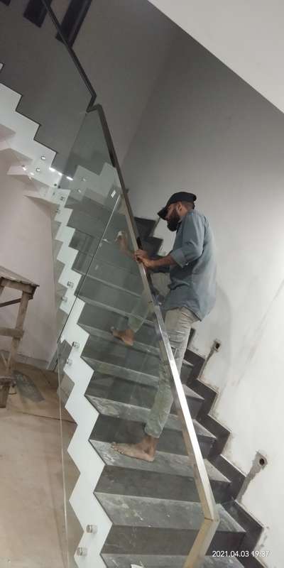 Staircase Designs by Service Provider SHAMEER  KK, Thrissur | Kolo