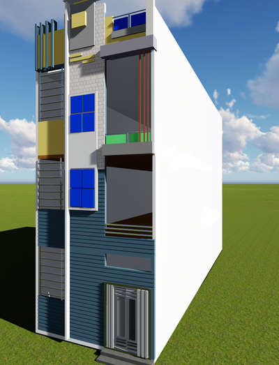 Exterior Designs by Civil Engineer Er Aqsha Shaikh, Dewas | Kolo