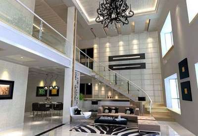 Staircase, Lighting, Furniture, Table, Living Designs by Contractor HA  Kottumba , Kasaragod | Kolo