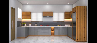 Lighting, Kitchen, Storage Designs by Interior Designer Kamal Gopi, Thrissur | Kolo