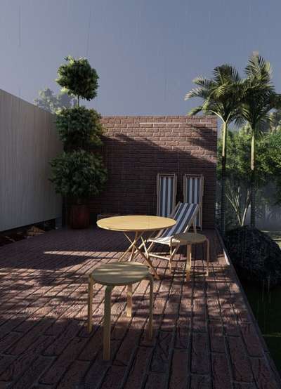 Outdoor, Table, Furniture Designs by Architect Manu Krishnan, Thiruvananthapuram | Kolo
