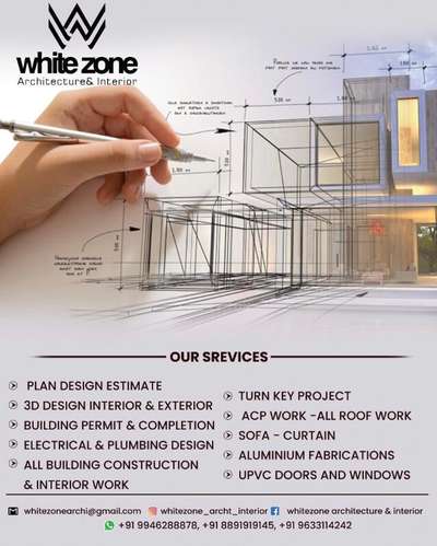 Plans Designs by Contractor Whitezone Architecture  interior, Kasaragod | Kolo
