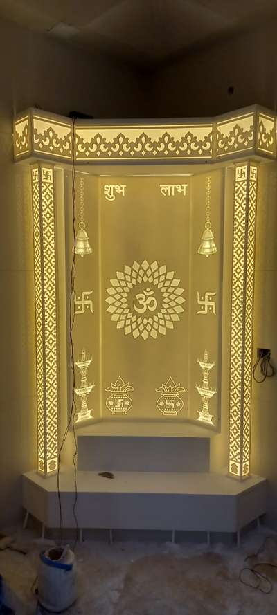 Lighting, Prayer Room, Storage Designs by Service Provider vikas agarwal, Ghaziabad | Kolo