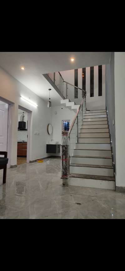Staircase, Flooring Designs by Civil Engineer Fyn Arch design studio, Alappuzha | Kolo