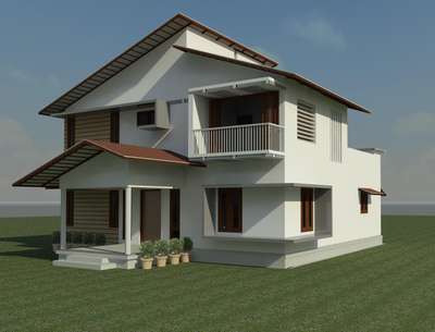 Exterior Designs by 3D & CAD Anju K, Pathanamthitta | Kolo
