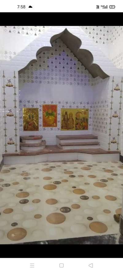Prayer Room, Storage Designs by Flooring Mithilesh singh, Gautam Buddh Nagar | Kolo