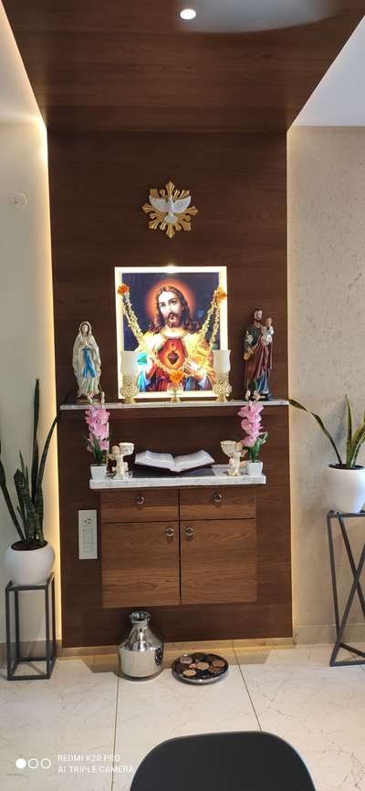 Prayer Room, Storage, Home Decor, Ceiling, Lighting Designs by Home Owner JOLLY XAIVER ANTONY XAIVER, Ernakulam | Kolo