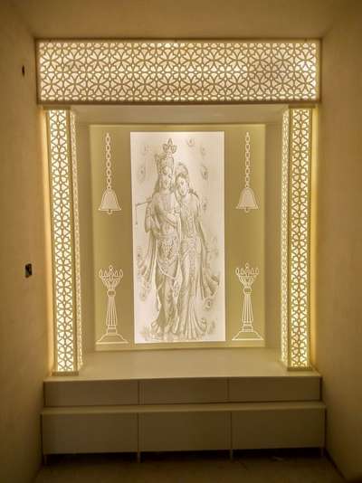 Lighting, Prayer Room, Storage Designs by Contractor rahim Saifi, Gurugram | Kolo