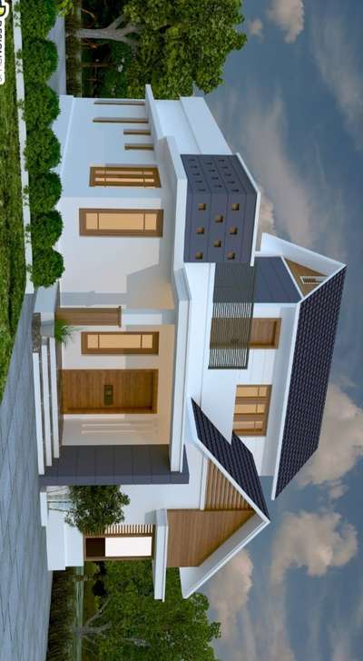 Exterior Designs by Civil Engineer Akshay Prakash, Thrissur | Kolo