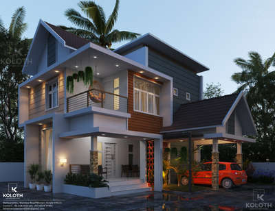 Exterior, Lighting Designs by Architect subeesh unnathingal, Malappuram | Kolo