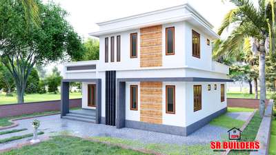 Exterior Designs by Contractor SR  BUILDERS, Kasaragod | Kolo
