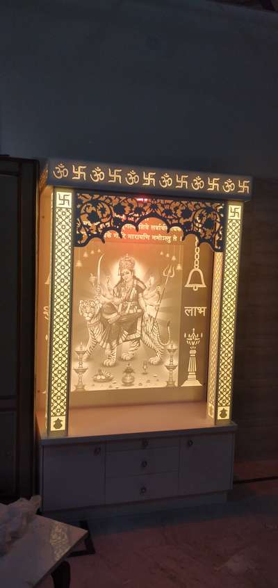 Prayer Room, Storage Designs by Interior Designer Afjal  Corian fabricator, Ghaziabad | Kolo